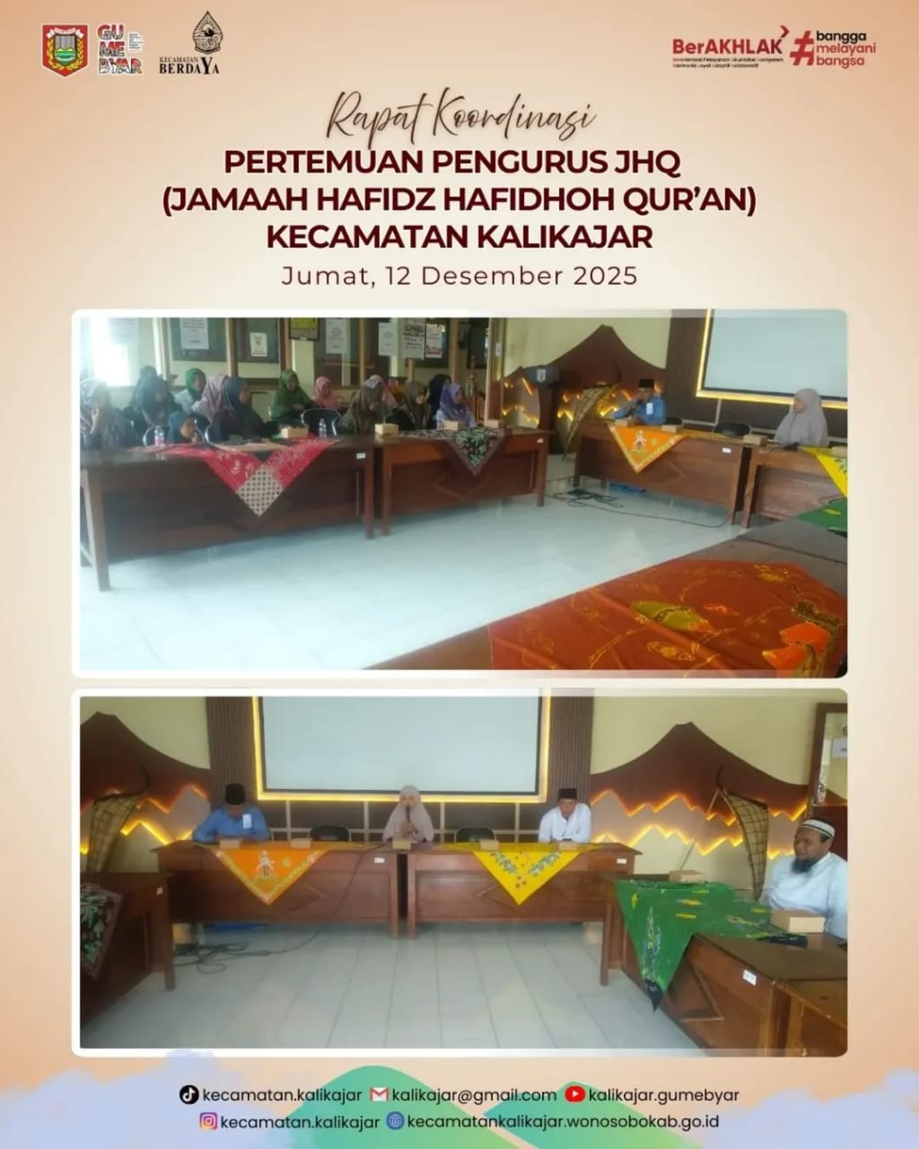 rapat-koordinasi-pertemuan-pengurus-jhq-kecamatan-kalikajar