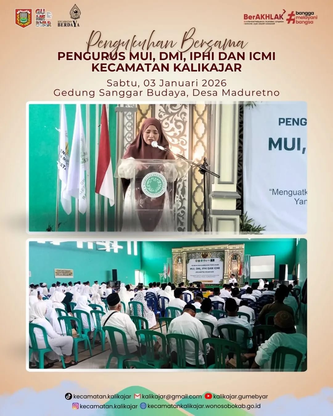 pengukuhan-bersama-pengurus-mui-dmi-iphi-dan-icmi-kecamatan-kalikajar