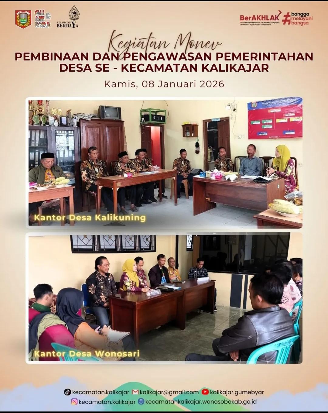 kegiatan-monev-pembinaan-dan-pegawaian-pemerintahan-desa-se-kecamatan-kalikajar