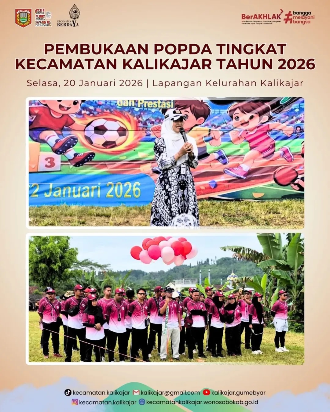 pembukaan-popda-tingkat-kecamatan-kalikajar-tahun-2026