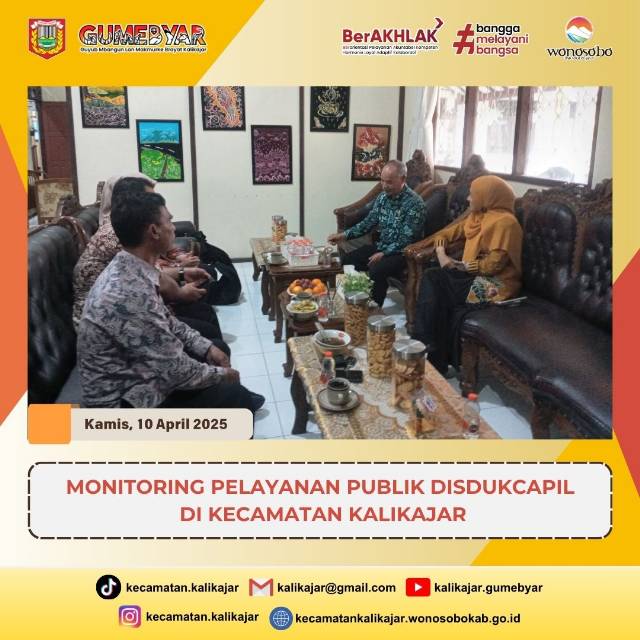 MONITORING PELAYANAN PUBLIK DISDUKCAPIL DI KECAMATAN KALIKAJAR