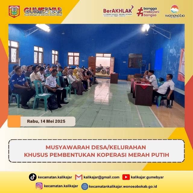 Musyawarah Desa/Kelurahan Khusus Pembentukan Koperasi Merah Putih