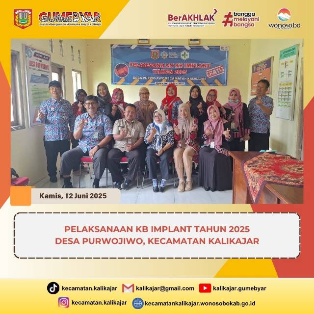 PELAKSANAAN KB IMPLANT TAHUN 2025 - DESA PURWOJIWO KECAMATAN KALIKAJAR