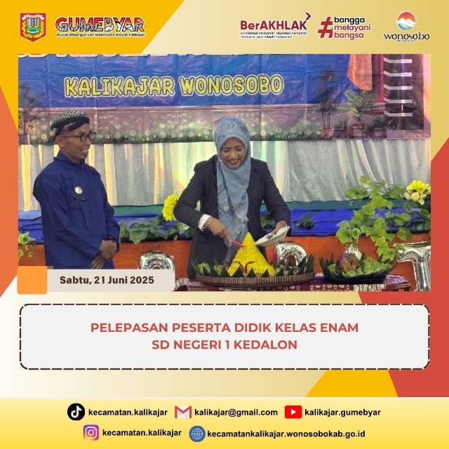 PELEPASAN PESERTA DIDIK KELAS 6 TAHUN AJARAN 2024/2025 SD NEGERI 1 KEDALON