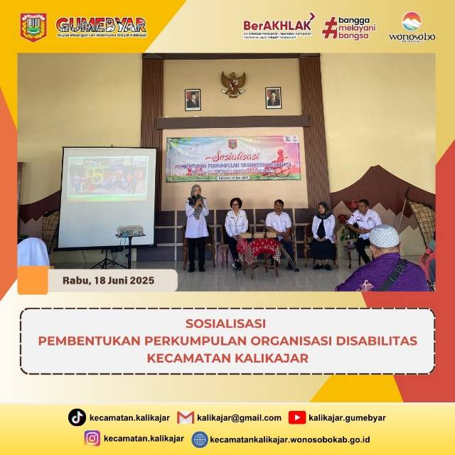 SOSIALISASI PEMBENTUKAN PERKUMPULAN ORGANISASI DISABILITAS KECAMATAN KALIKAJAR
