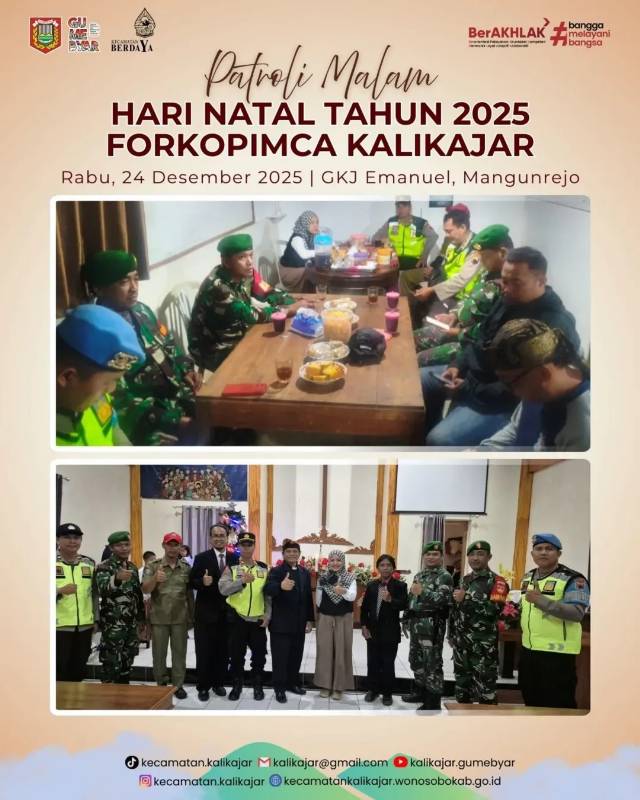 PARTOLI MALAM NATAL TAHUN 2025 FORKOPIMCA KALIKAJAR