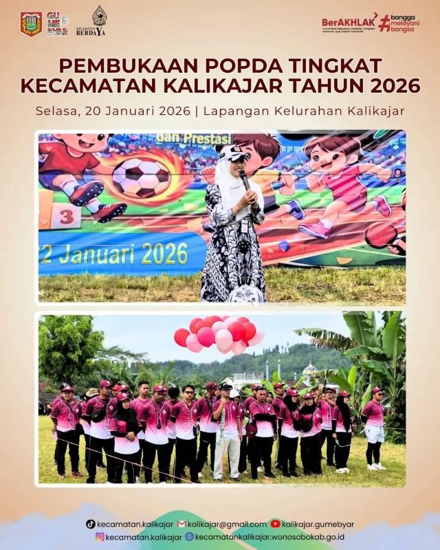 PEMBUKAAN POPDA TINGKAT KECAMATAN KALIKAJAR TAHUN 2026