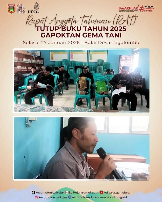 RAPAT ANGGOTA TAHUNAN (RAT) TUTUP BUKU TAHUN 2025 GAPOKTAN GEMA TANI