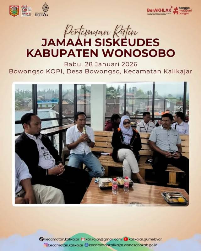 PERTEMUAN RUTIN JAMAAH SISKEUDES KABUPATEN WONOSOBO